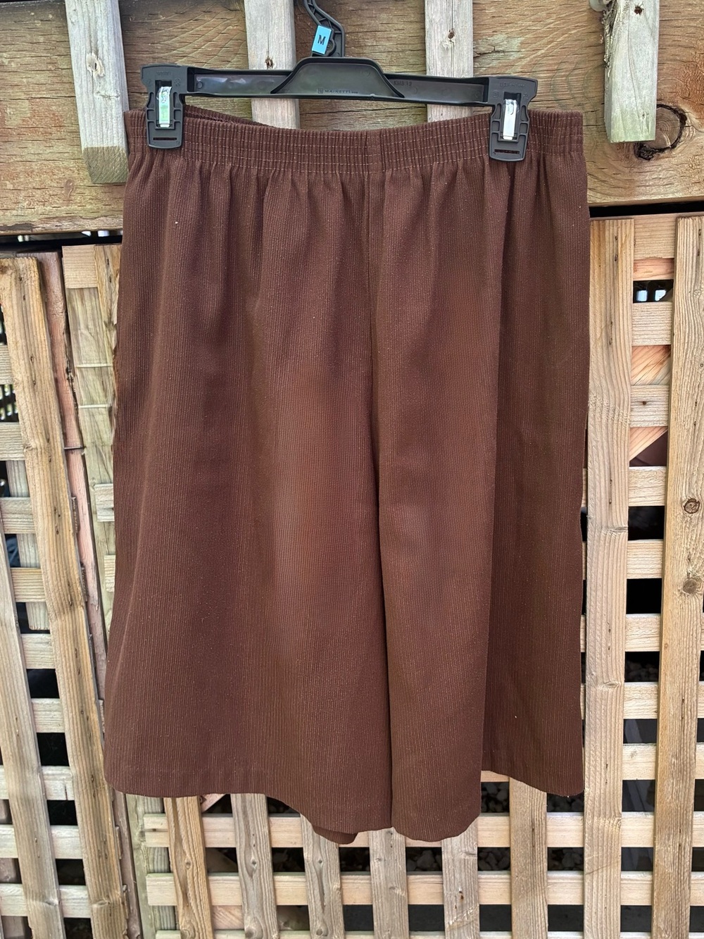 Bon Worth Brown A-Line Elastic Waist Shorts